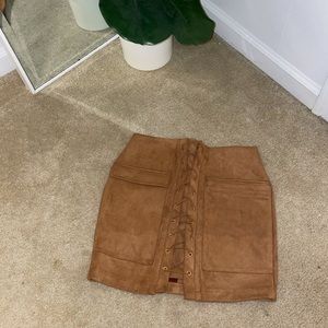 Suede Skirt